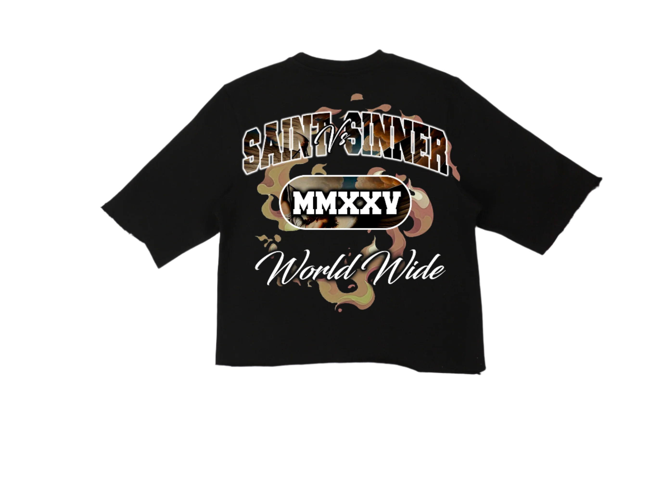 Black Distorted Tee