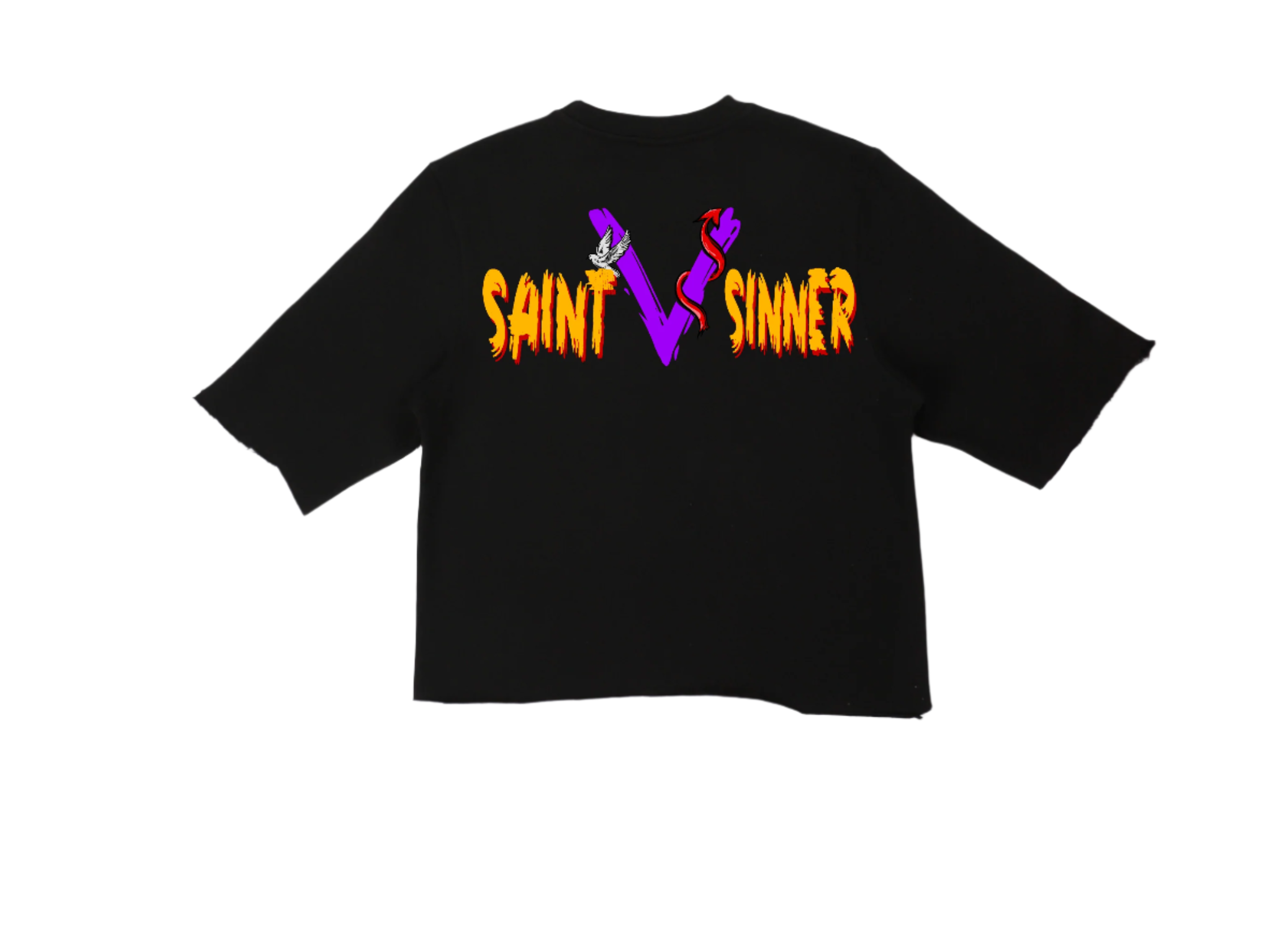 Black Two Face Tee