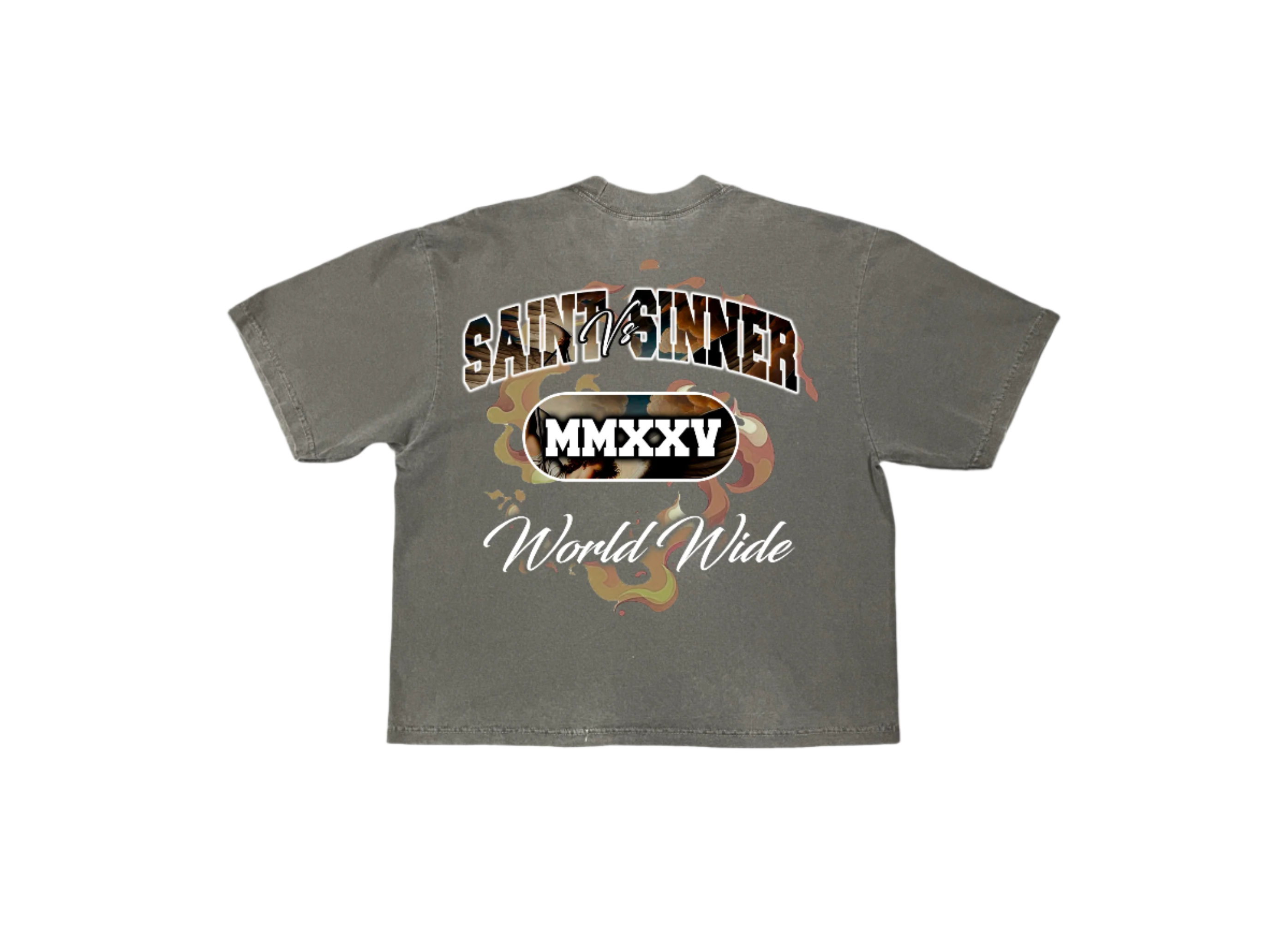 Grey Distorted Tee