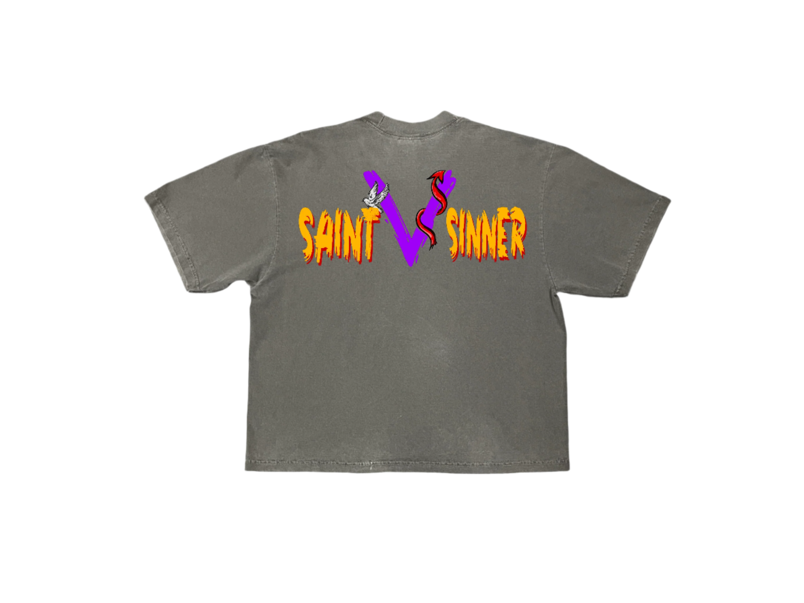 Grey Two Face Tee