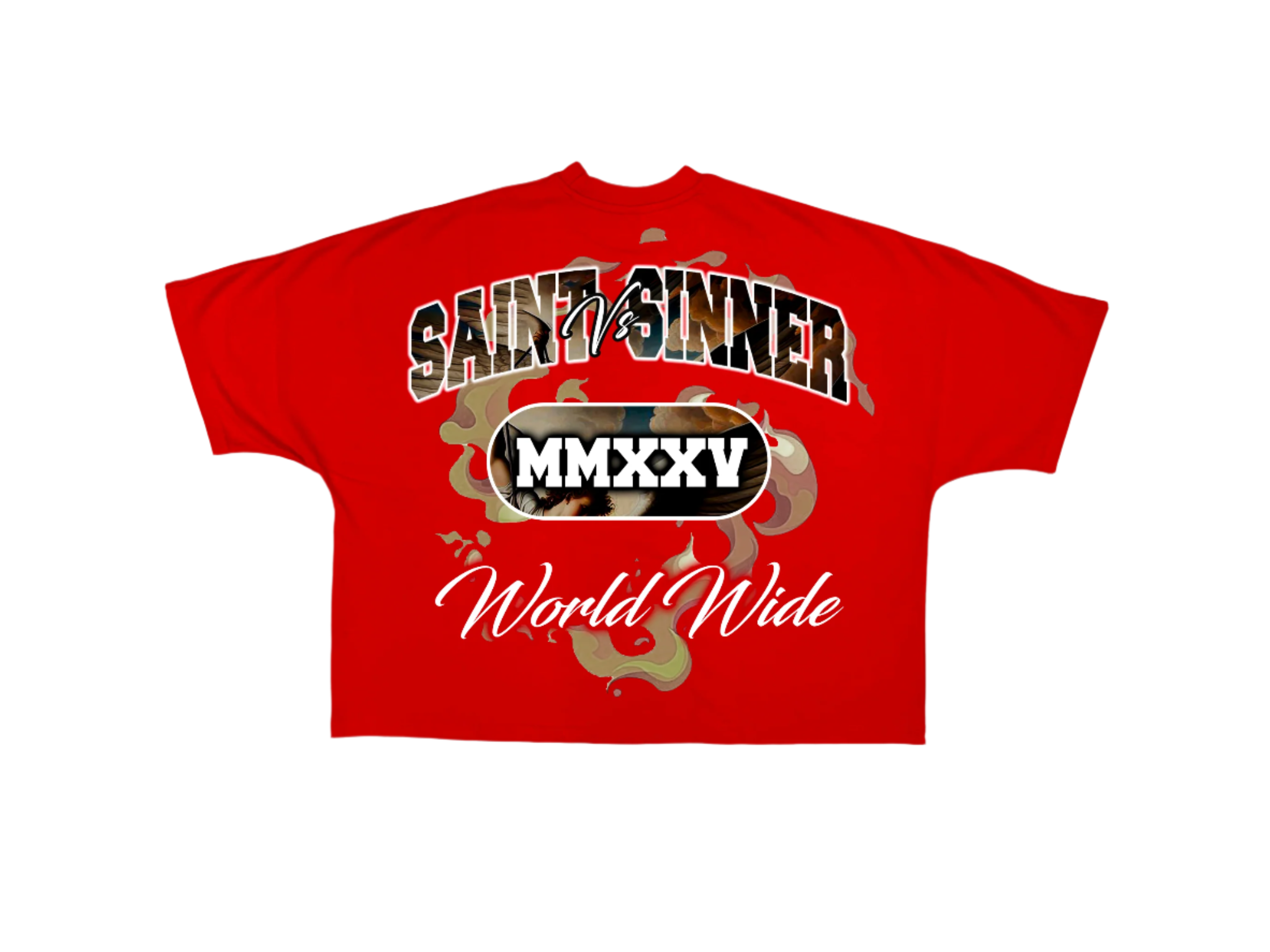 Red Distorted Tee