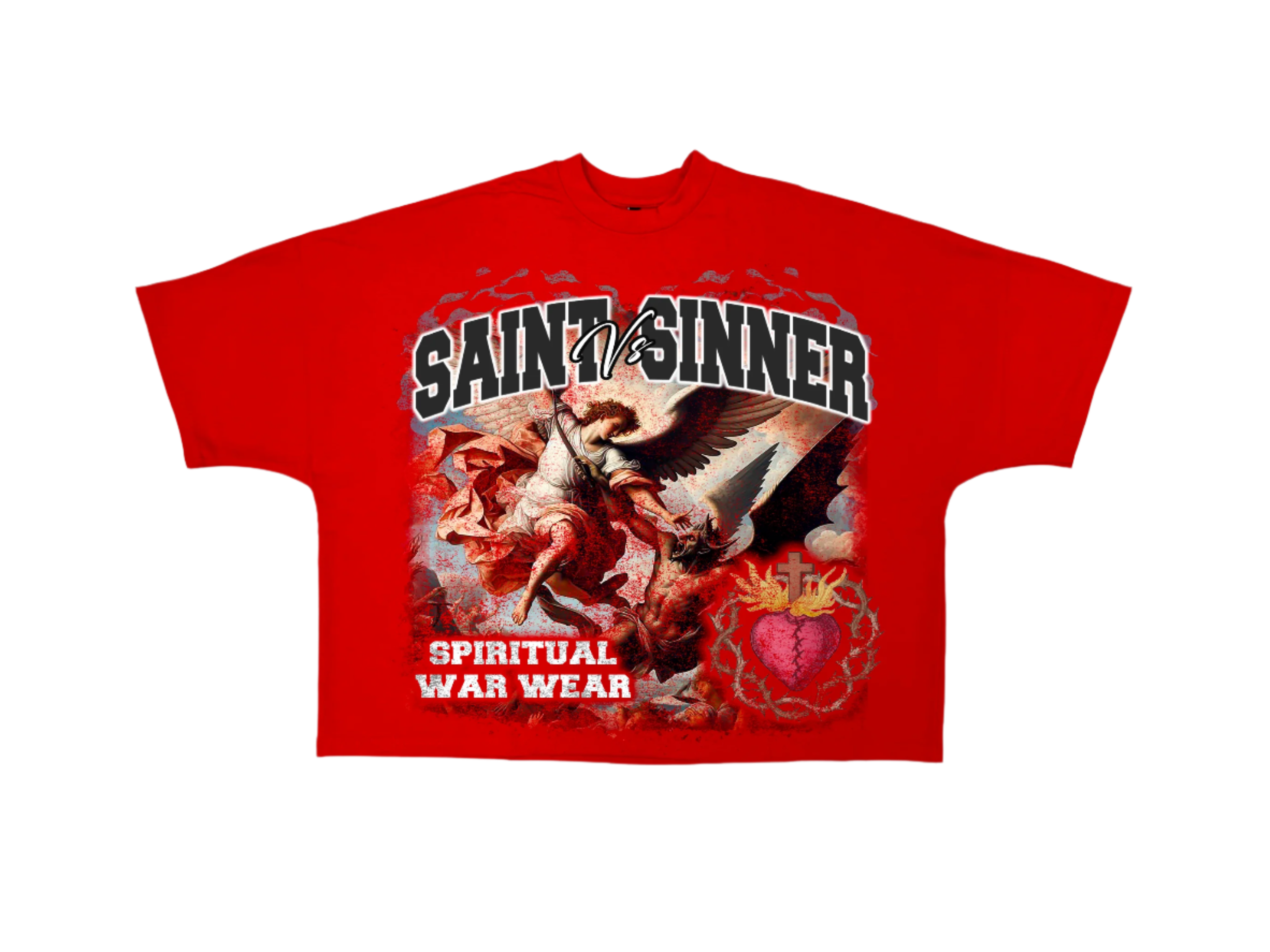 Red Distorted Tee
