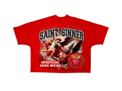 Red Distorted Tee
