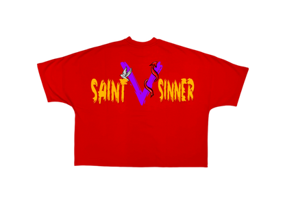 Red Two Face Tee